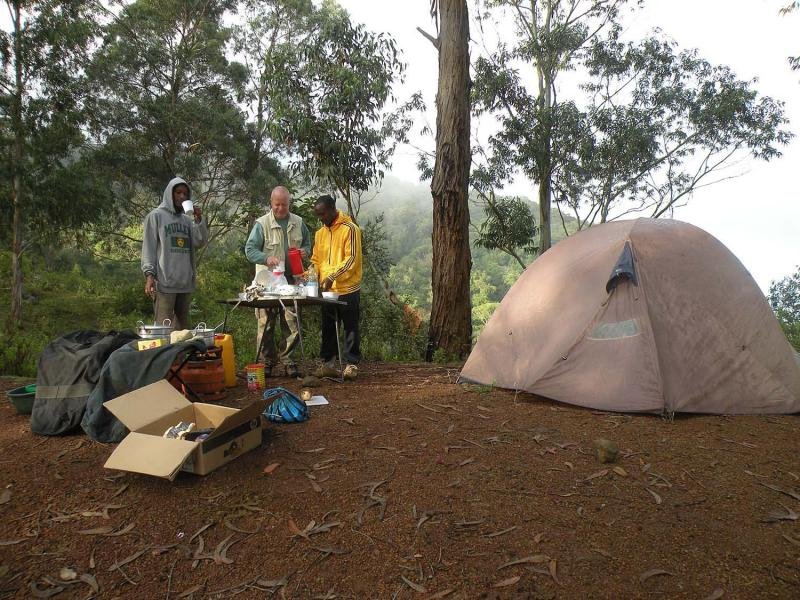 Camping at Shekolo campsite